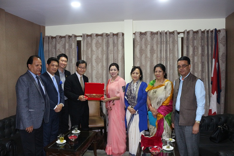 अध्यक्ष राणा र एपीओ महासचिव बीच महासंघ सचिवालयमा भेटवार्ता