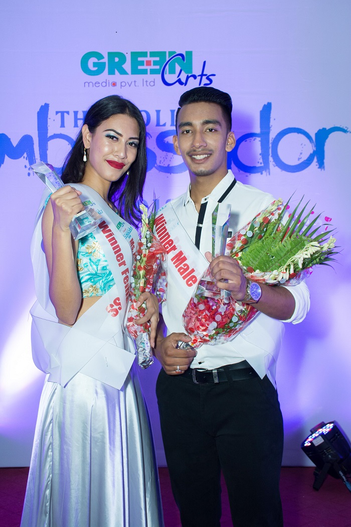 रायन र अनुष्मालाई ‘द कलेज एम्बेसडर २०१८’को उपाधि