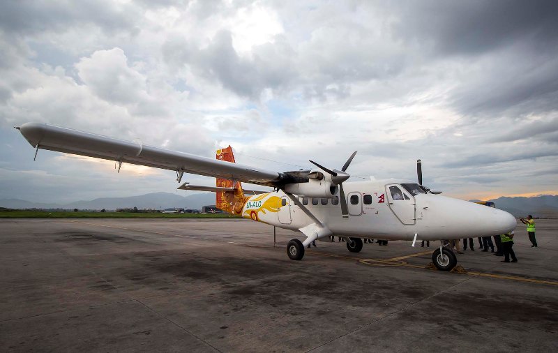 तारा एअरको नयाँ विमान काठमाडौंमा