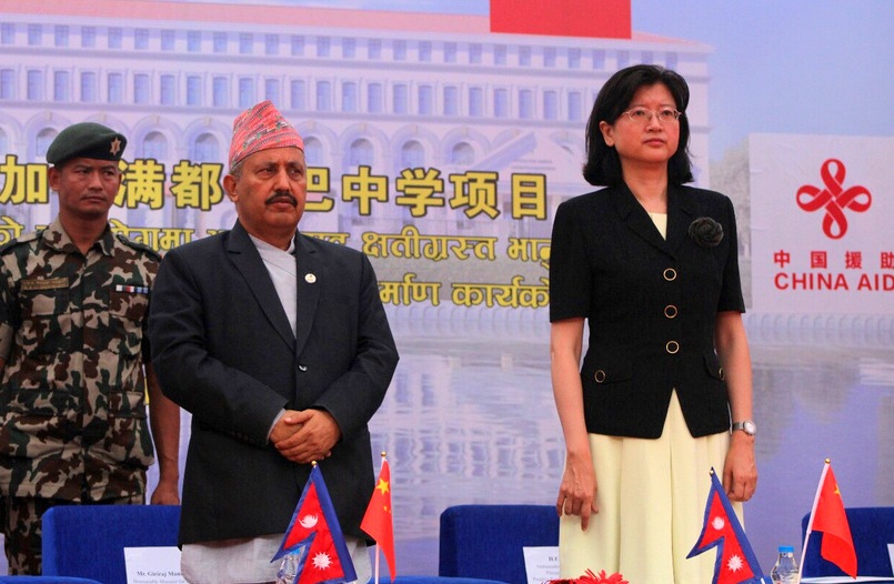 चीनकाे सहयाेगमा २० महिनाभित्र दरबार हाईस्कुलको पुन:निर्माण हुँदै
