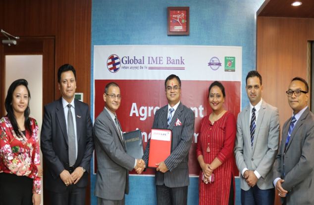 ग्लोबल आईएमई बैंक र आइएमई लाइफ इन्सुरेन्स बीच सम्झौता