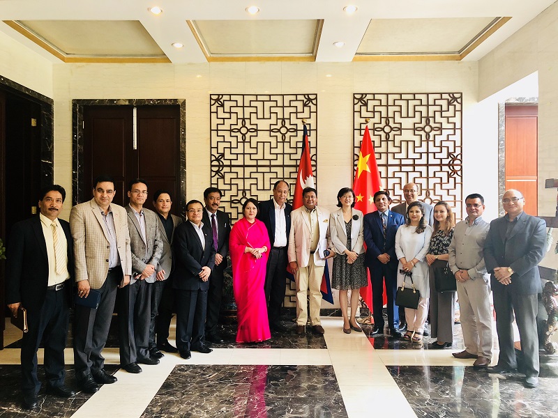 महासंघ–सार्क उवासंघ प्रतिनिधिमण्डलद्वारा  चिनियाँ राजदूत समक्ष भेटवार्ता