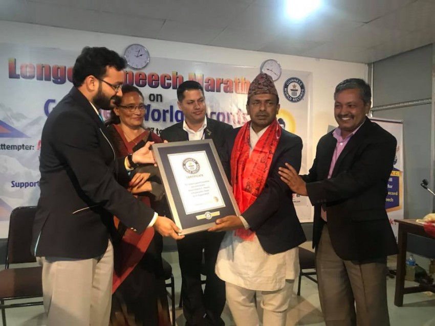 ९० घण्टा २ मिनेट बोलेर विश्व कीर्तिमान