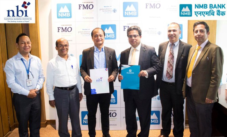 एनएमबि बैंकका कर्मचारीलाई एनबिआईले तालिम दिने
