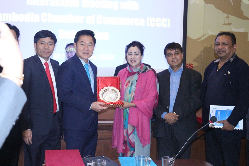 कम्बोडियाका व्यवसायीलाई नेपालमा लगानी गर्न  महासङ्घको आह्वान