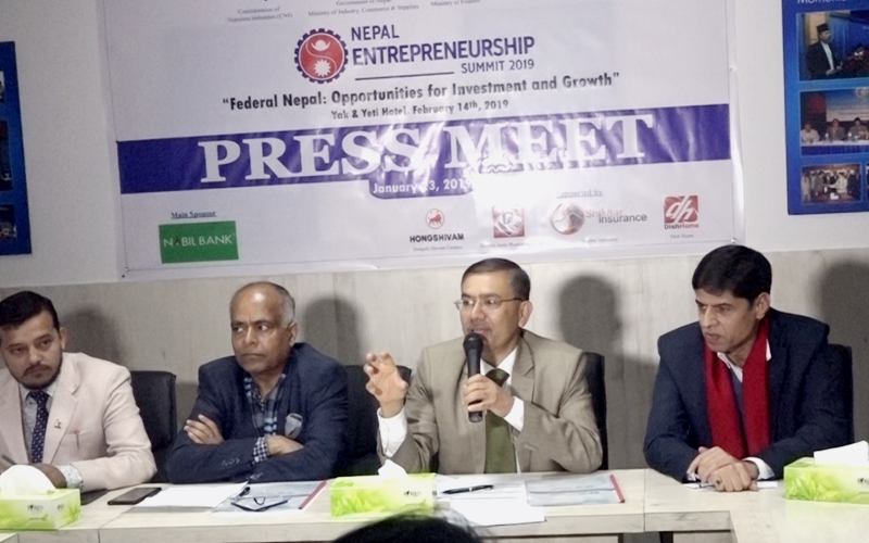फागुन २ गते नेपाल उद्यमशीलता सम्मेलन हुने