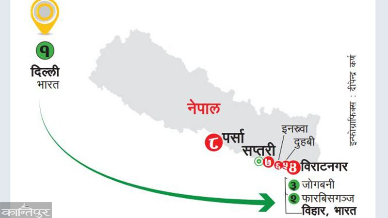 कहाँ(कहाँ घुमे तीन संक्रमित