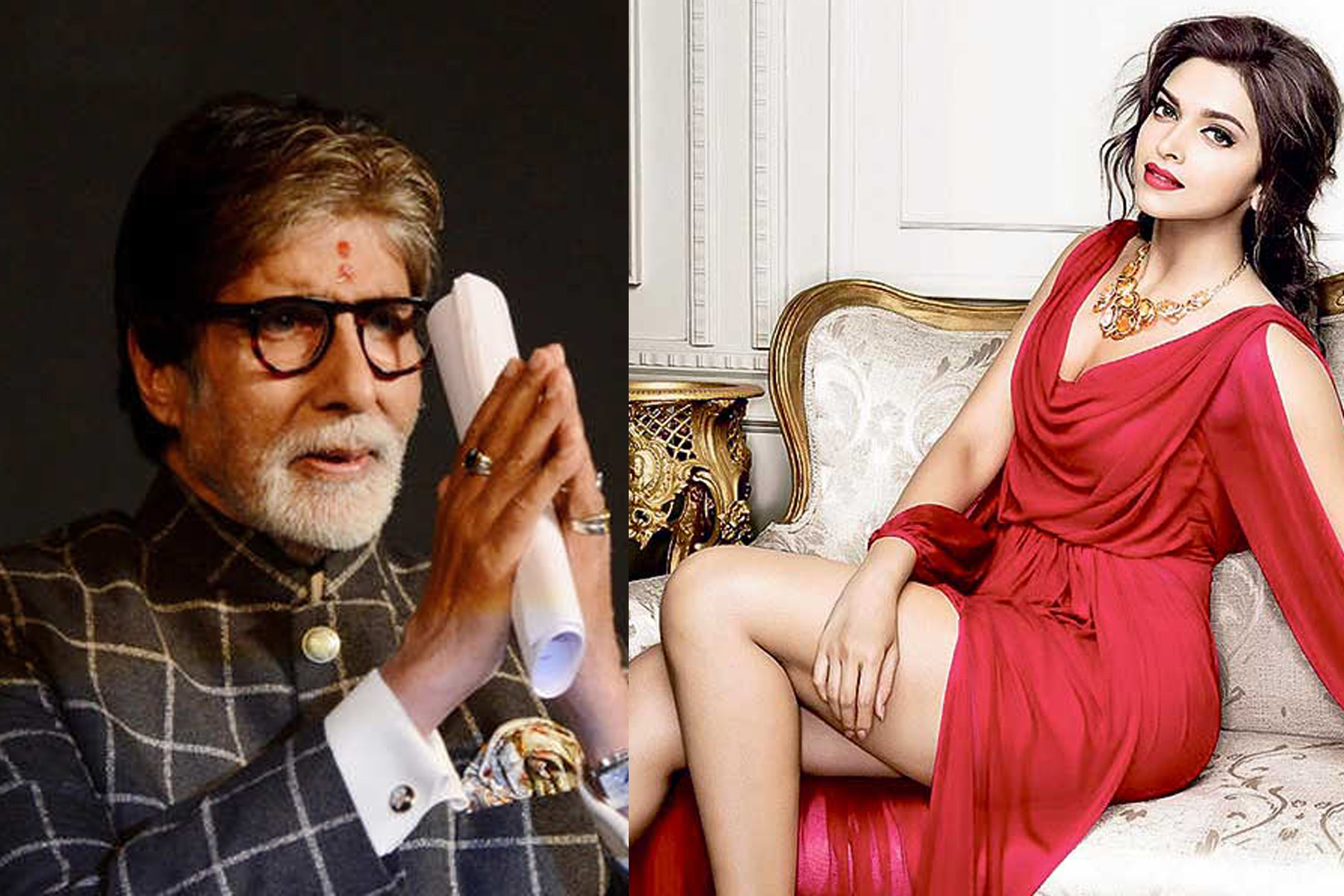 बलिउड अभिनेत्री दीपिका पादुकोण अमिताभ बच्चनसँग चलचित्र खेल्दै