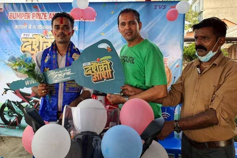 फर्म भरेकै भरमा पाए टीभीएसको बाइक