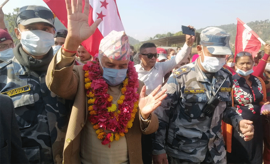 रामचन्द्र पौडेलले गरे बुल्दीखोलाको पुल उद्घाटन