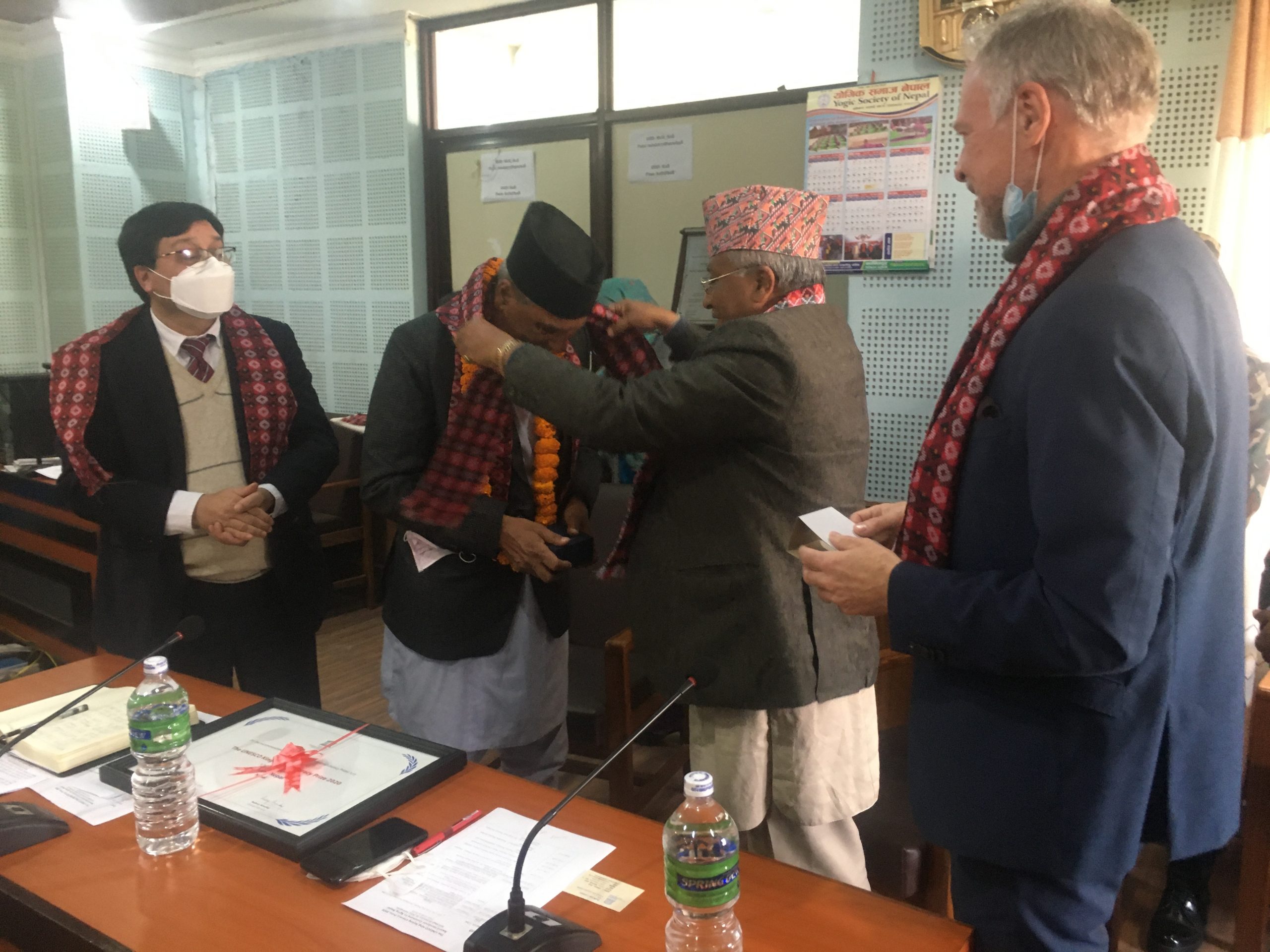 जेष्ठ नागरिक साक्षर कक्षालाई २० हजार डलरको युनेस्को पुरस्कार