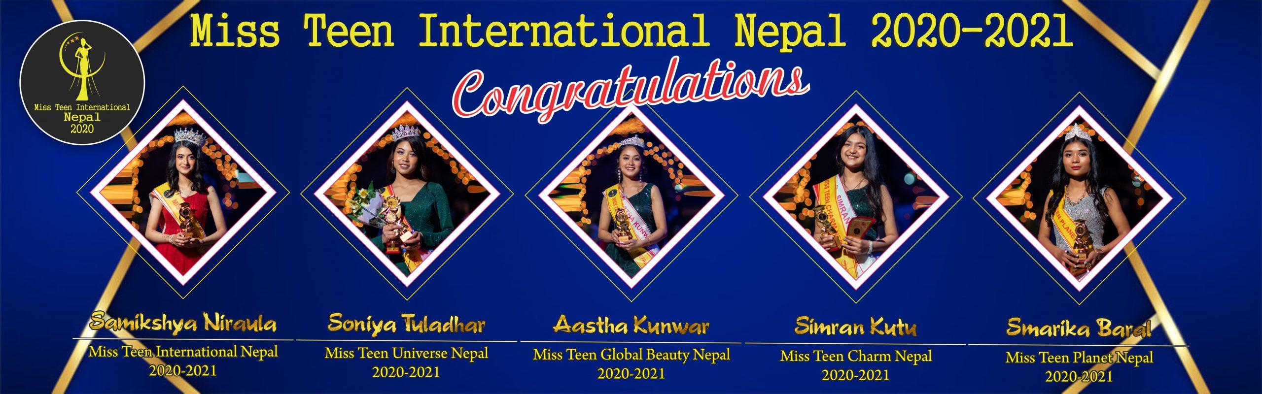 ‘मिस टिन ईन्टरनेशनल नेपाल’ २०२०/२१ को शिर्ष उपाधी समिक्षा निरौलाको हातमा