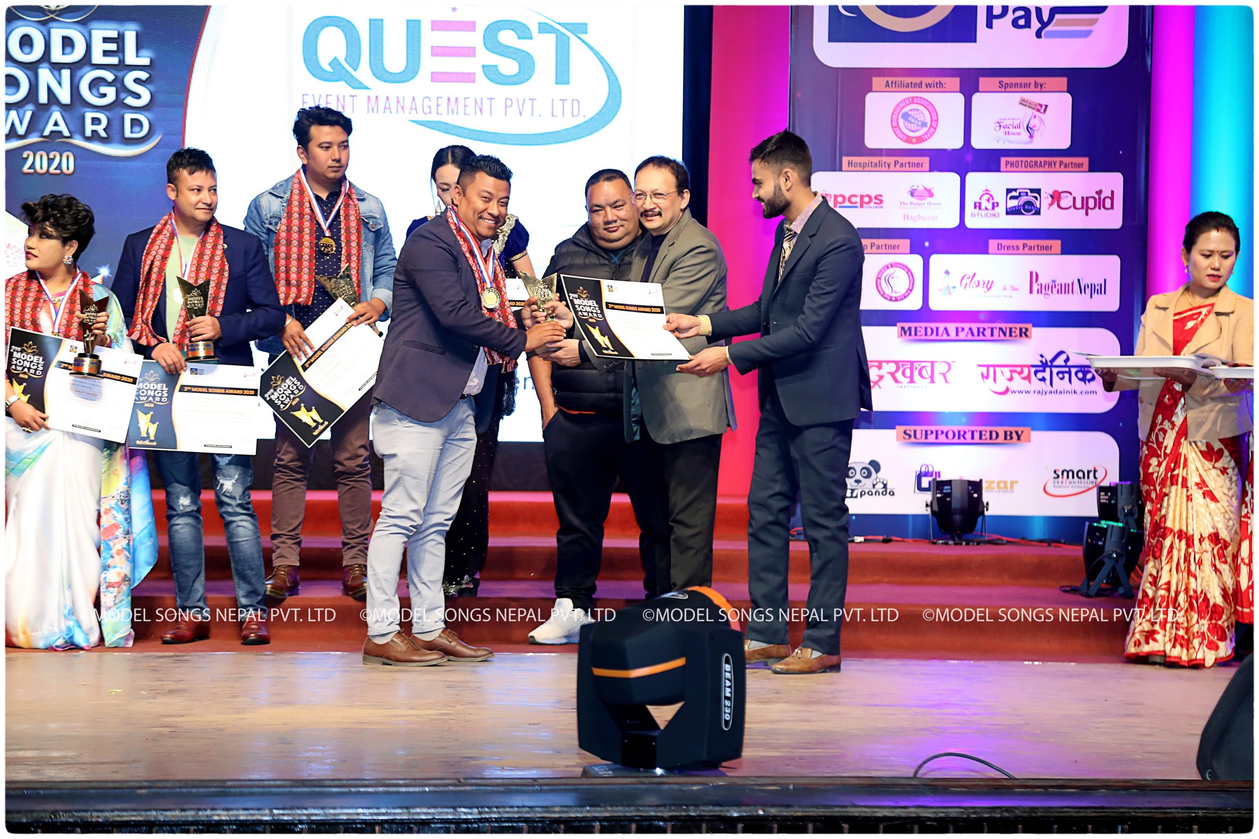 क्वेस्ट ईभेन्ट मेनेजमेन्टलाई ‘बेस्ट ईभेन्ट मेनेजमेन्ट कम्पनी,२०२०’ अवार्ड
