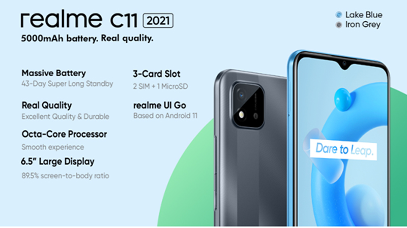 ‘रियलमी सी११ २०२१’ फोन सार्वजनिक, १०८ घण्टासम्म ब्याट्री टिक्ने दाबी, मूल्य १२,९९० रूपैयाँ