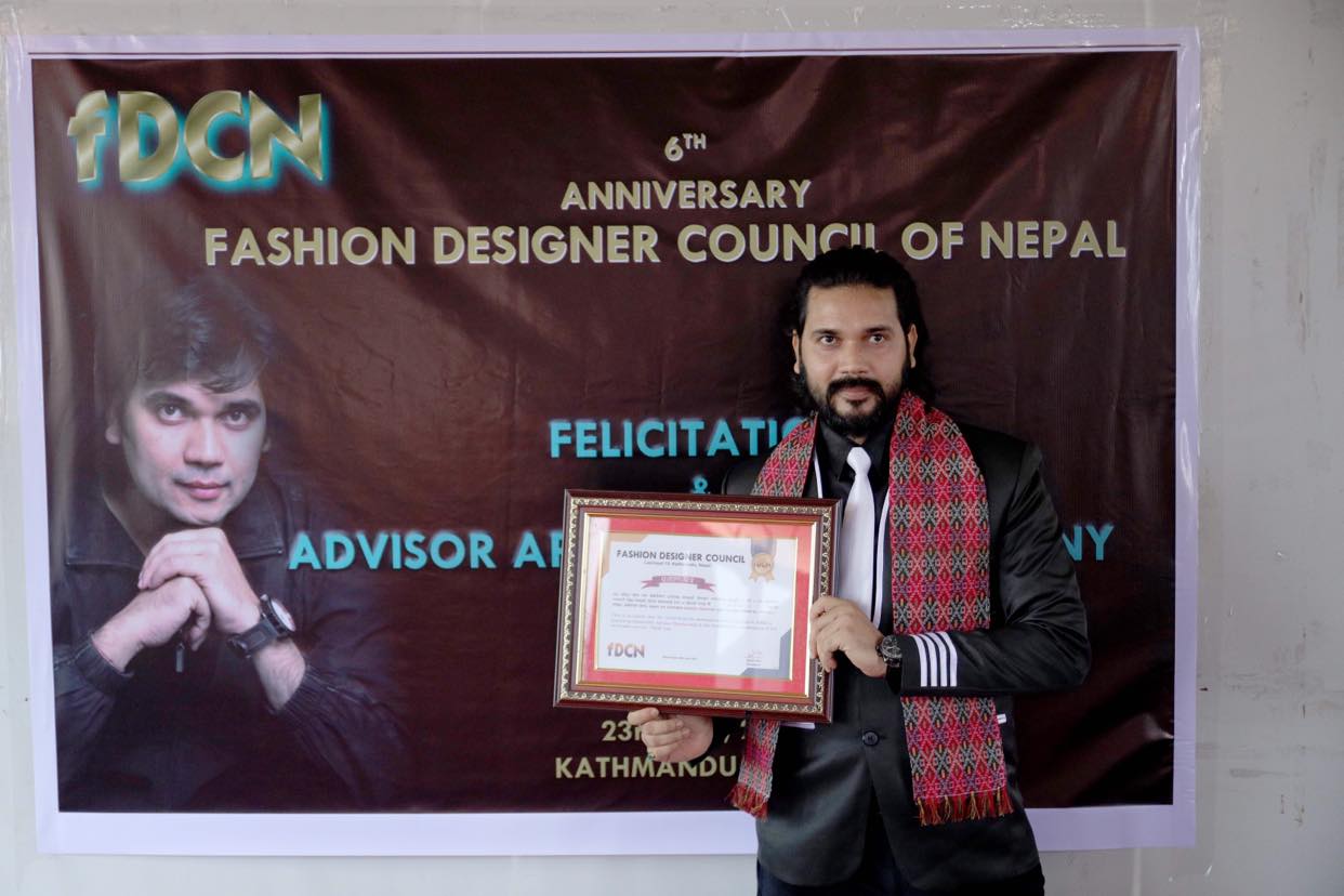 फेशन डिजाइनर काउन्सिल अफ नेपालको सल्लाहकारमा कोरियोग्राफर झा नियुक्त