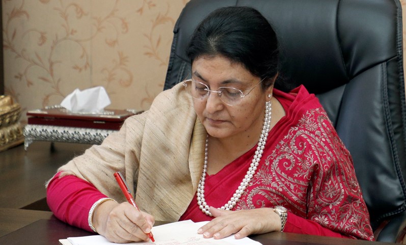 बाढी–पहिरोपीडितको उद्धार तथा राहतमा जुट्न राष्ट्रपतिको आह्वान