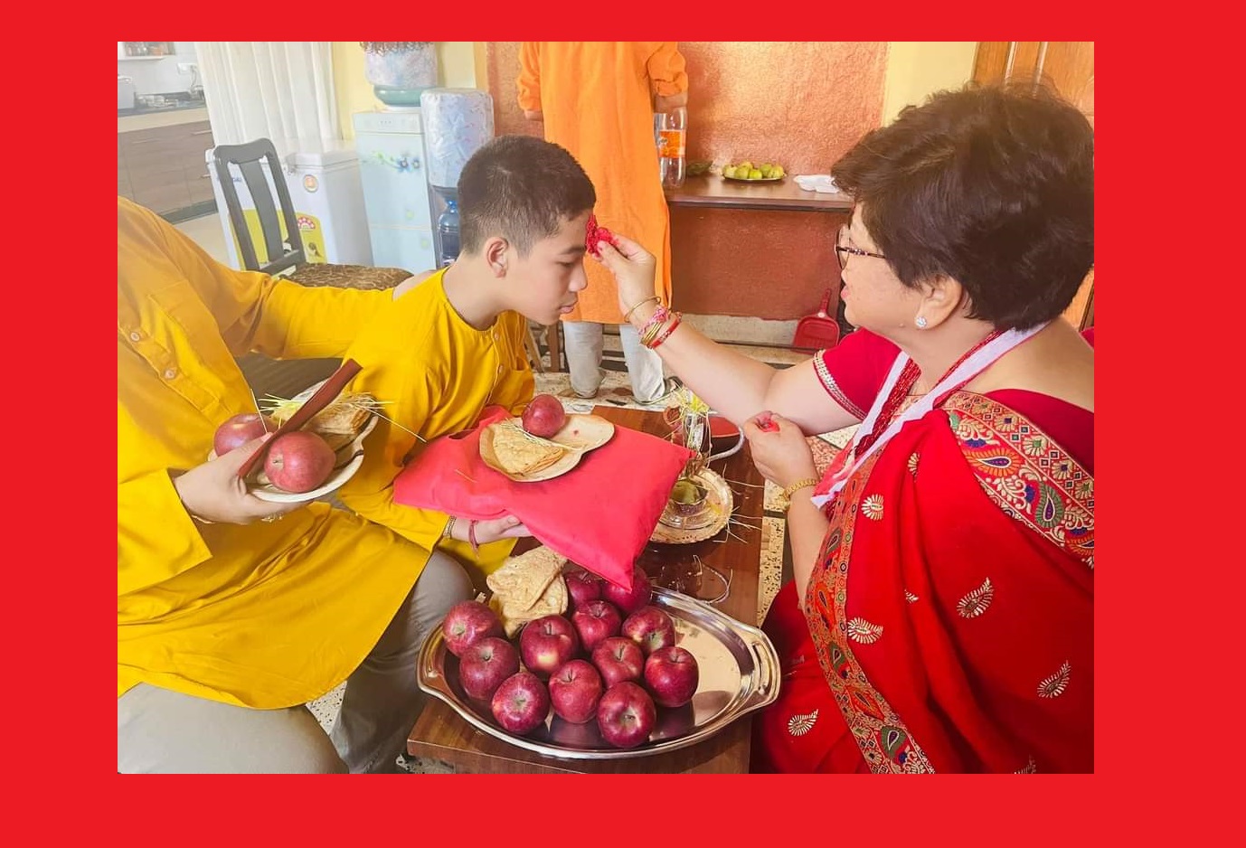 आज पनि मान्यजन र आफन्तबाट टिका र आर्शिवाद थाप्ने क्रम जारी