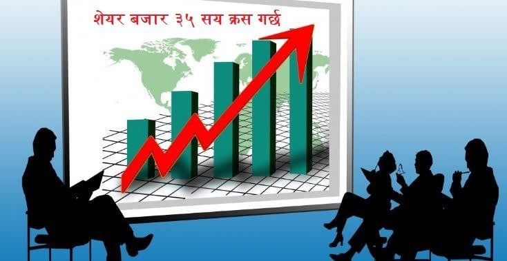 शेयर बजार ३५ सय क्रस गर्छ