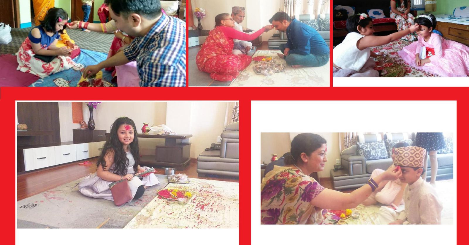 मुखमा मास्क निधारमा रातो टिका : दशैं