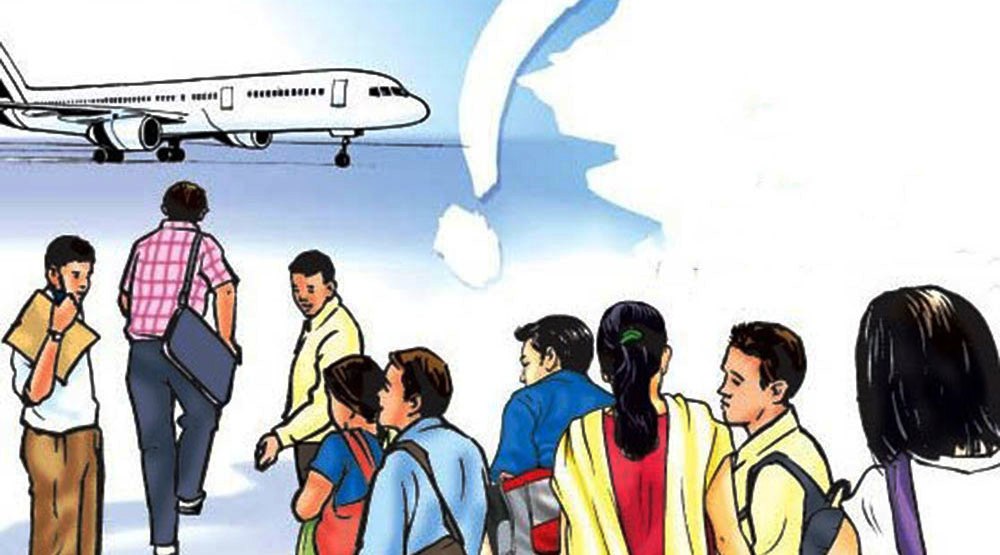 रोजगारीका लागि फागुनमा विदेशिए साढे ६५ हजार नेपाली, दैनिक बाहिरिन्छन् २ हजार
