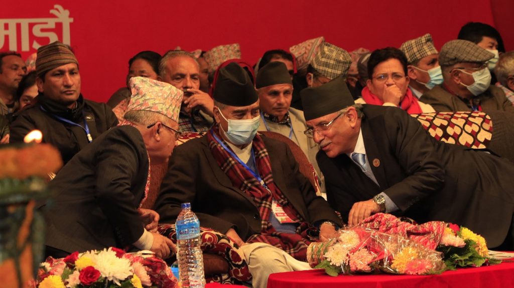 सत्ता गठबन्धनको चुनावी अभियानः देउवा, प्रचण्ड र माधव नेपालले आज पोखरामा सम्बोधन गर्ने