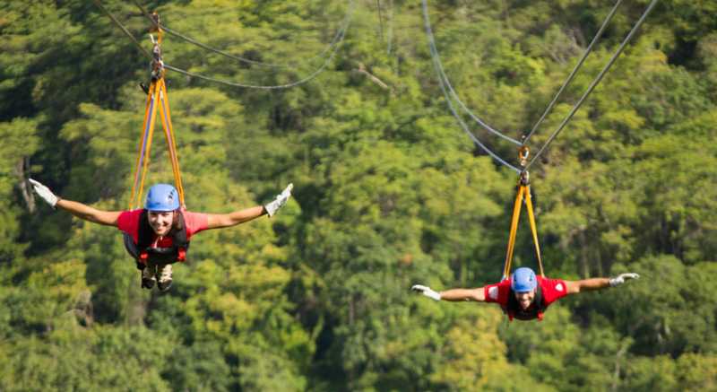 तनहुँमा जिपलाइन र स्काइ रोप साइक्लिङ