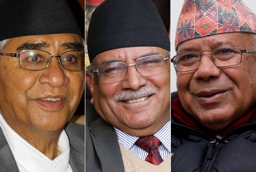 शेरबहादुर देउवासँग प्रचण्ड र माधवको छुटछुटै भेट, के भयो छलफल ?