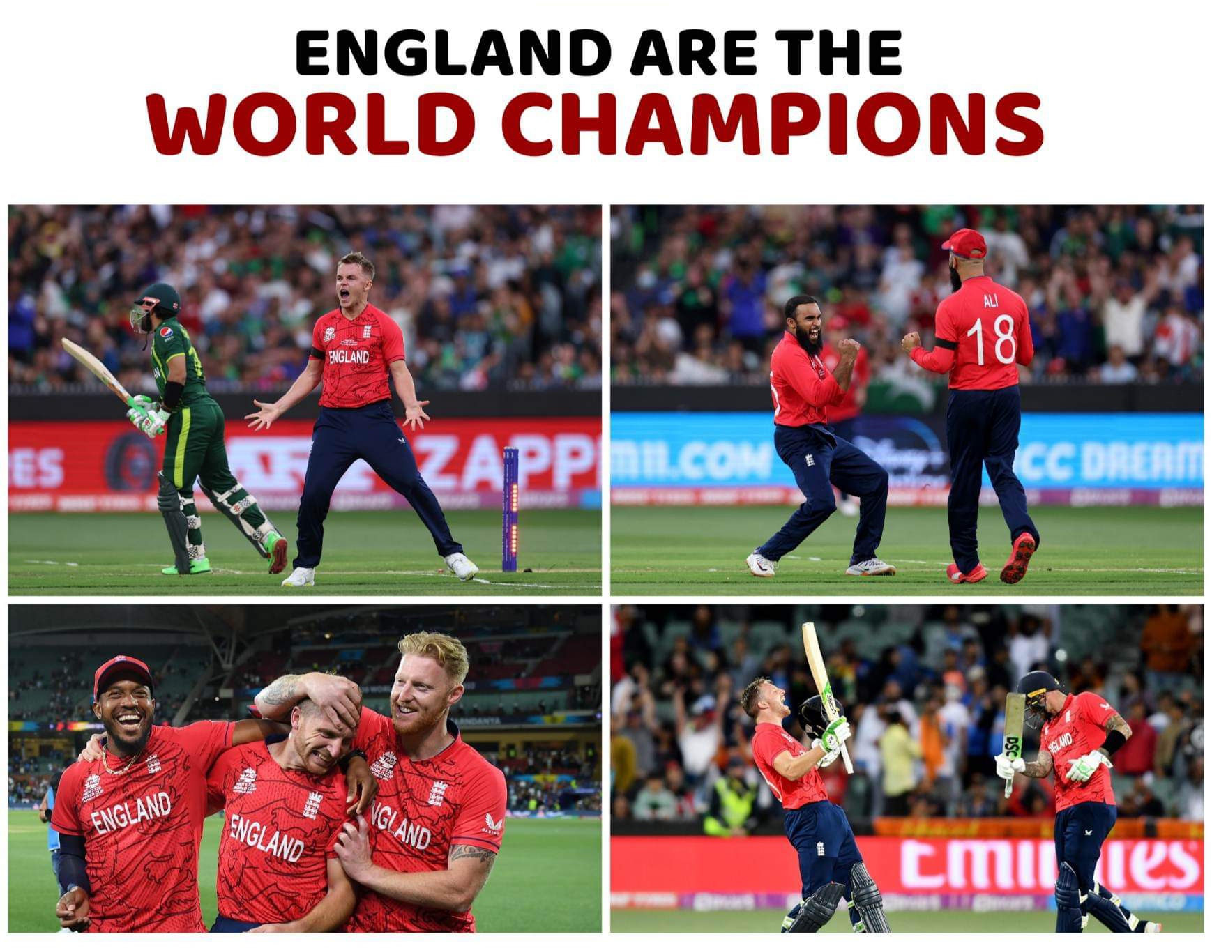 पाकिस्तानलाई हराउँदै इंग्ल्याण्डले जित्यो टी–२० विश्वकपको उपाधि