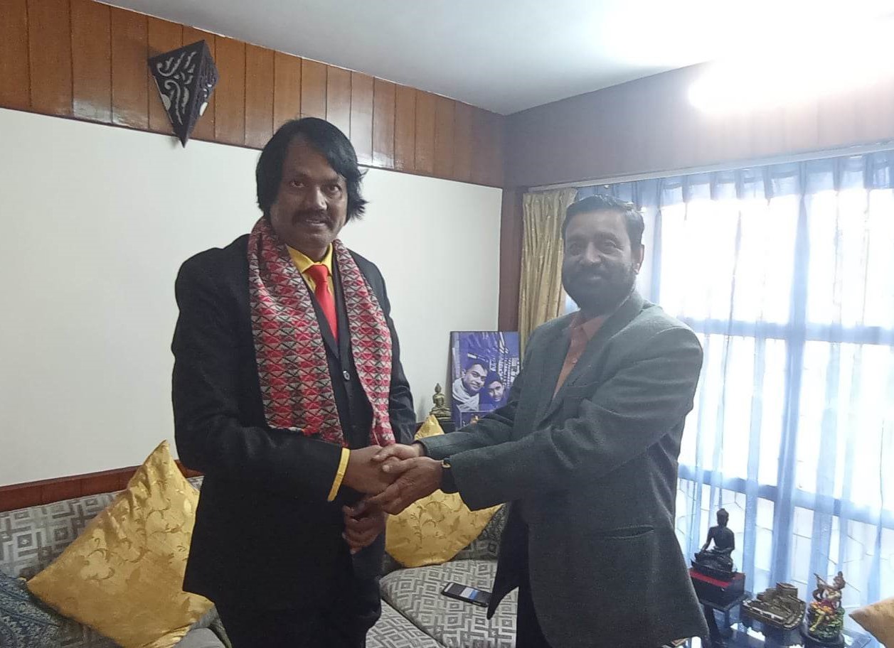 काँग्रेस नेता निधि र जनमत पार्टीका अध्यक्ष सिके राउतबिच भेटवार्ता