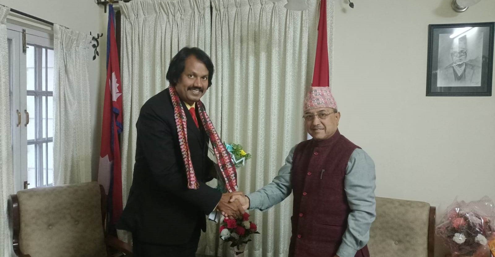 काँग्रेस उपसभापति खड्का र जनमत पार्टीका अध्यक्ष राउतबिच भेटवार्ता