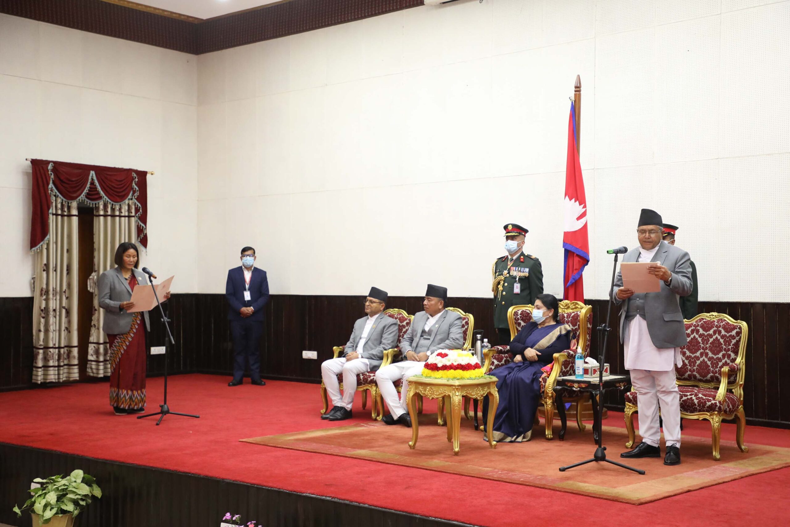 उपसभामुख रानाद्वारा पदबहाली ग्रहण