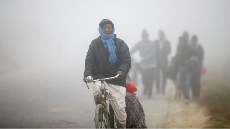 शीतलहरका कारण तराईको जनजीवन कष्टकर