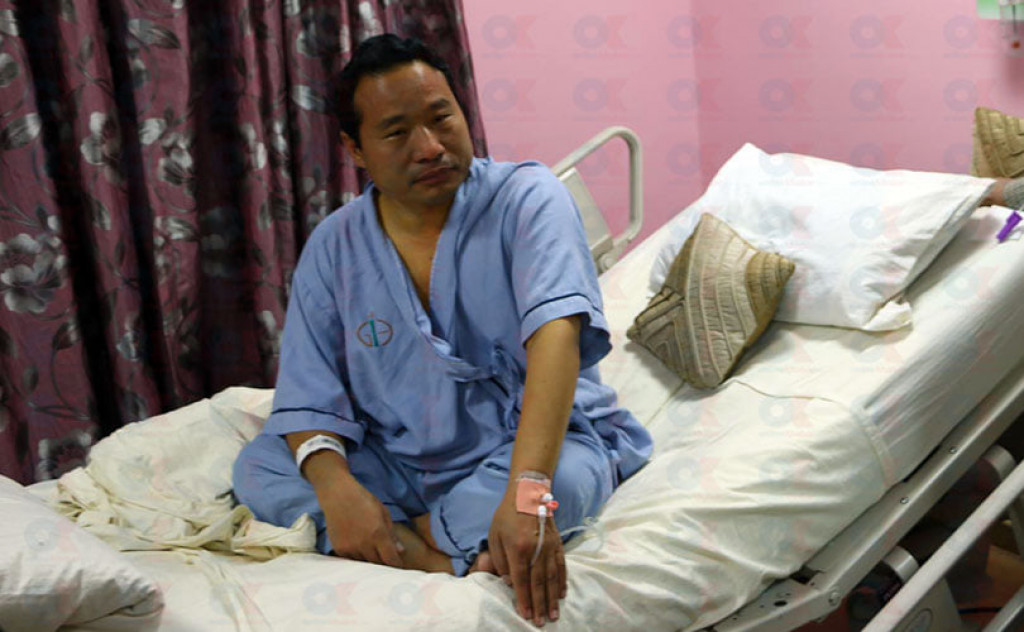 उपमहासचिव पुन अस्पताल भर्ना