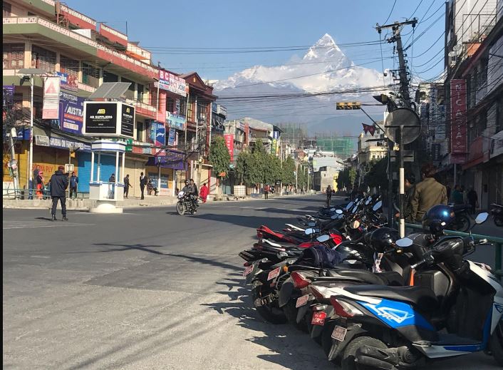 पोखराकाे मुख्य बजारमा ‘सवारी पार्किङ’ निषेध