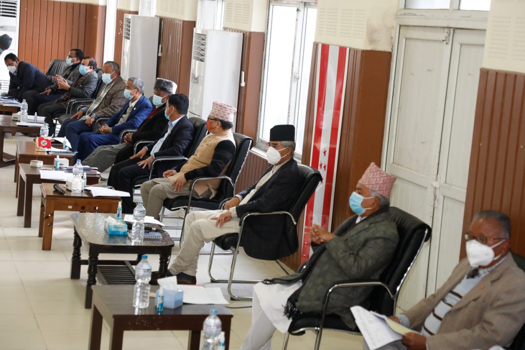 कांग्रेस संसदीय दलको बैठक माघ १३ गते