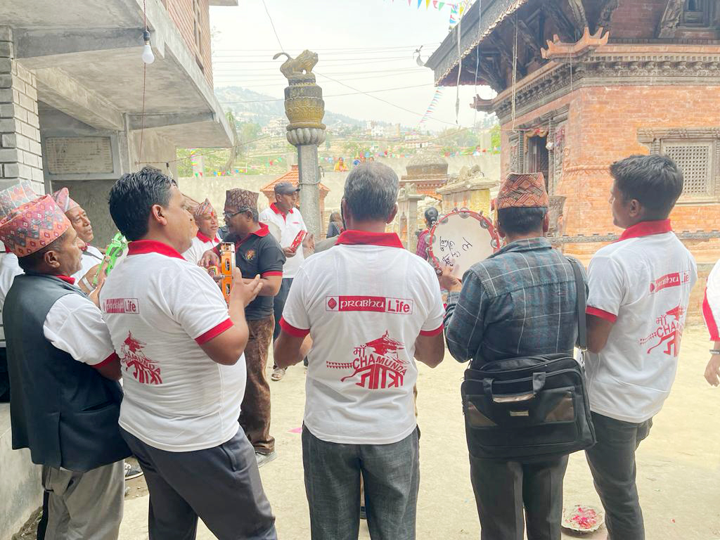 काभ्रेमा सम्पन्न चामुण्डामाई जात्रामा प्रभु लाइफको सहयोग