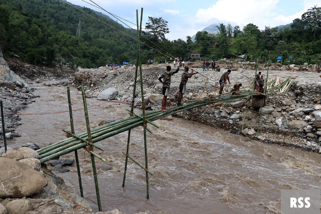हेवाखोलामा ३ हप्तासम्म जडान भएन बेलिब्रिज