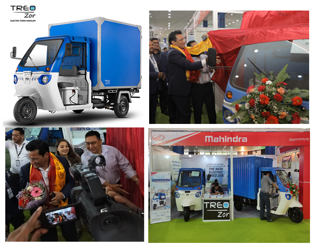 नेपाल इभी ईन्टरनेशनल शोमा महिन्द्राका नयाँ विद्युतीय सवारीसाधन सार्वजनिक