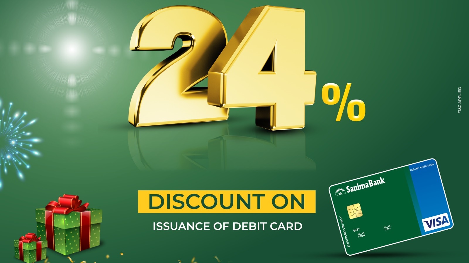 सानिमा बैंकको नव वर्ष योजना, २४% छुट पाइने