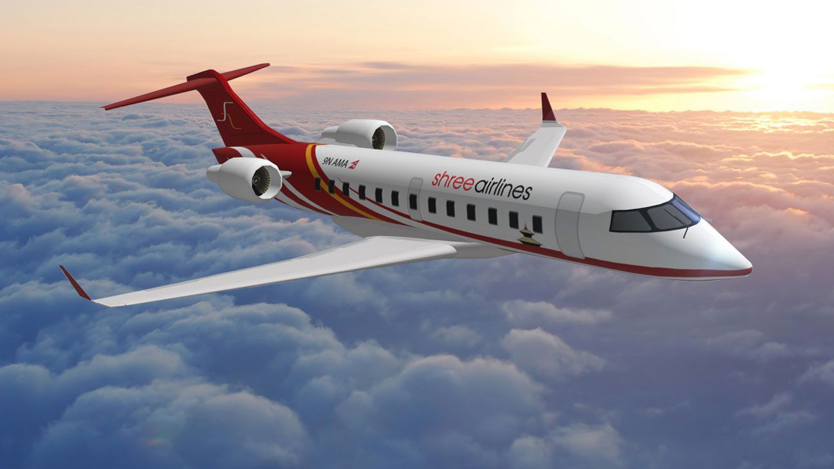 धनगढीबाट काठमाडौंका लागि उडेको श्रीएयरको जहाज पोखरामा अवतरण