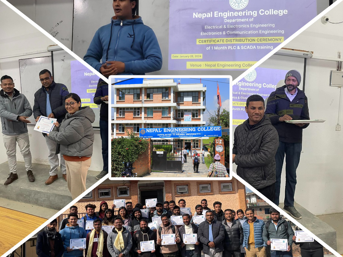 नेकका विद्यार्थीहरूले पाए अन्तर्राष्ट्रियस्तरको पीएलसी र स्काडा तालिम