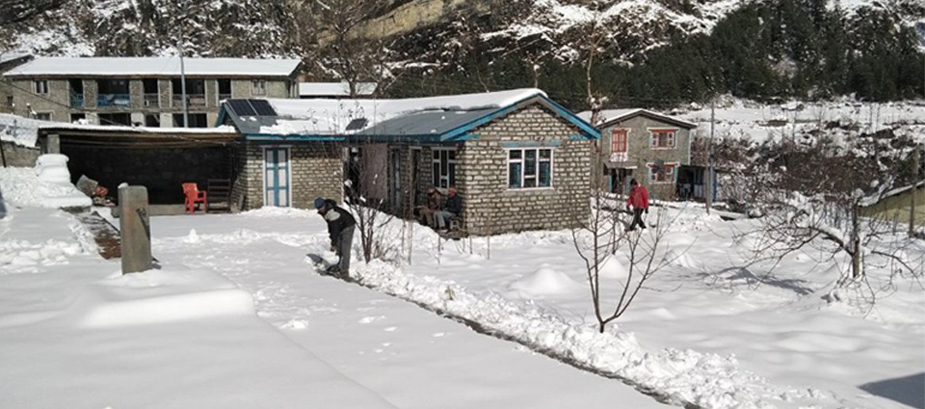 मनाङको तापक्रम माइनस २२ डिग्री सेल्सियस