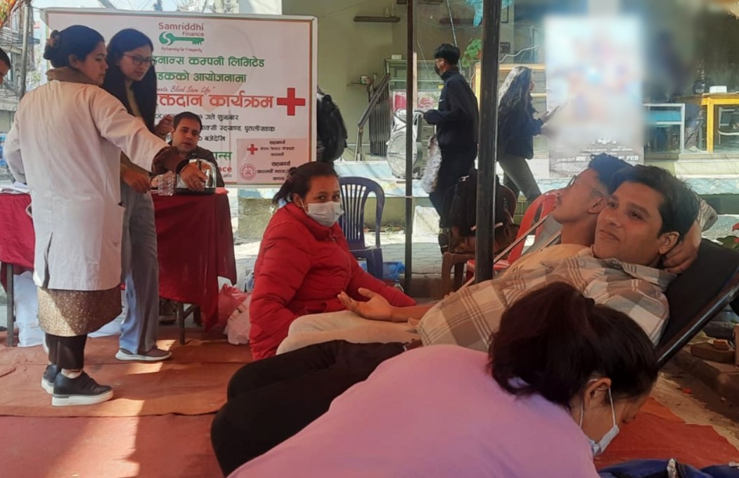 समृद्धि फाइनान्सद्वारा १३१ युनिट रगत संकलन