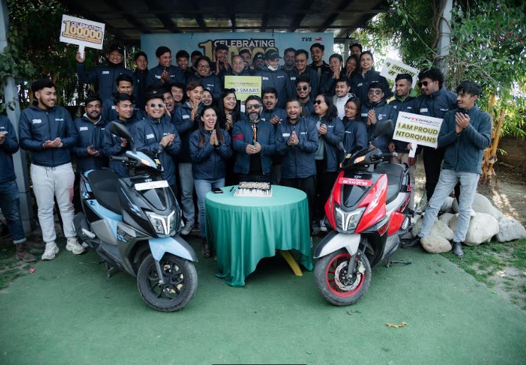 टिभिएसको एक लाख सेलेब्रेसन एनओजी राइड सफलतापुर्वक सम्पन्न