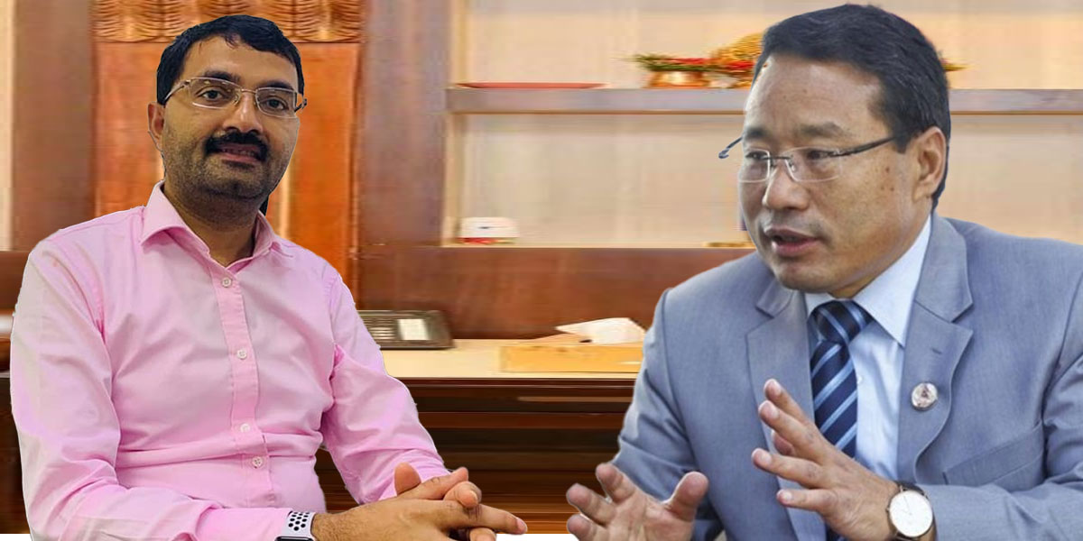 रेमिट्यान्स पठाउँदा लाग्ने शुल्क घटाउन अर्थमन्त्रीसँग आरके शर्माको माग