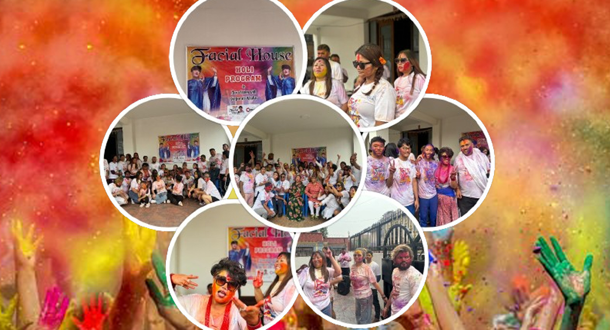 फेसियल हाउस र कर्पोरेट खबरले संयुक्त रुपमा मनायो होली (फोटोफिचर)