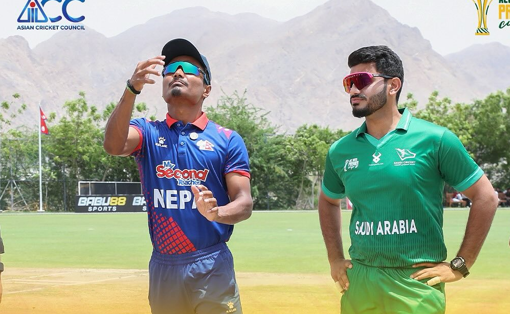 साउदी अरेबियाद्वारा नेपालसामू ७४ रनको लक्ष्य प्रस्तुत
