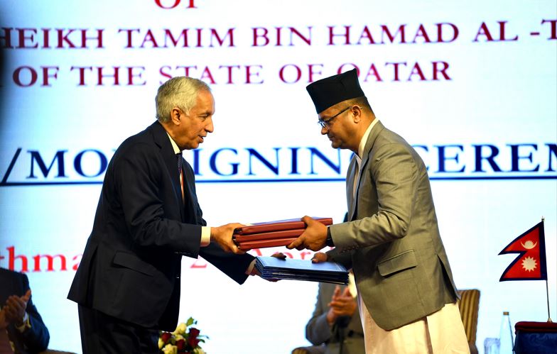 नेपाल र कतारबीच विभिन्न आठ क्षेत्रमा सहकार्य गर्ने समझदारी