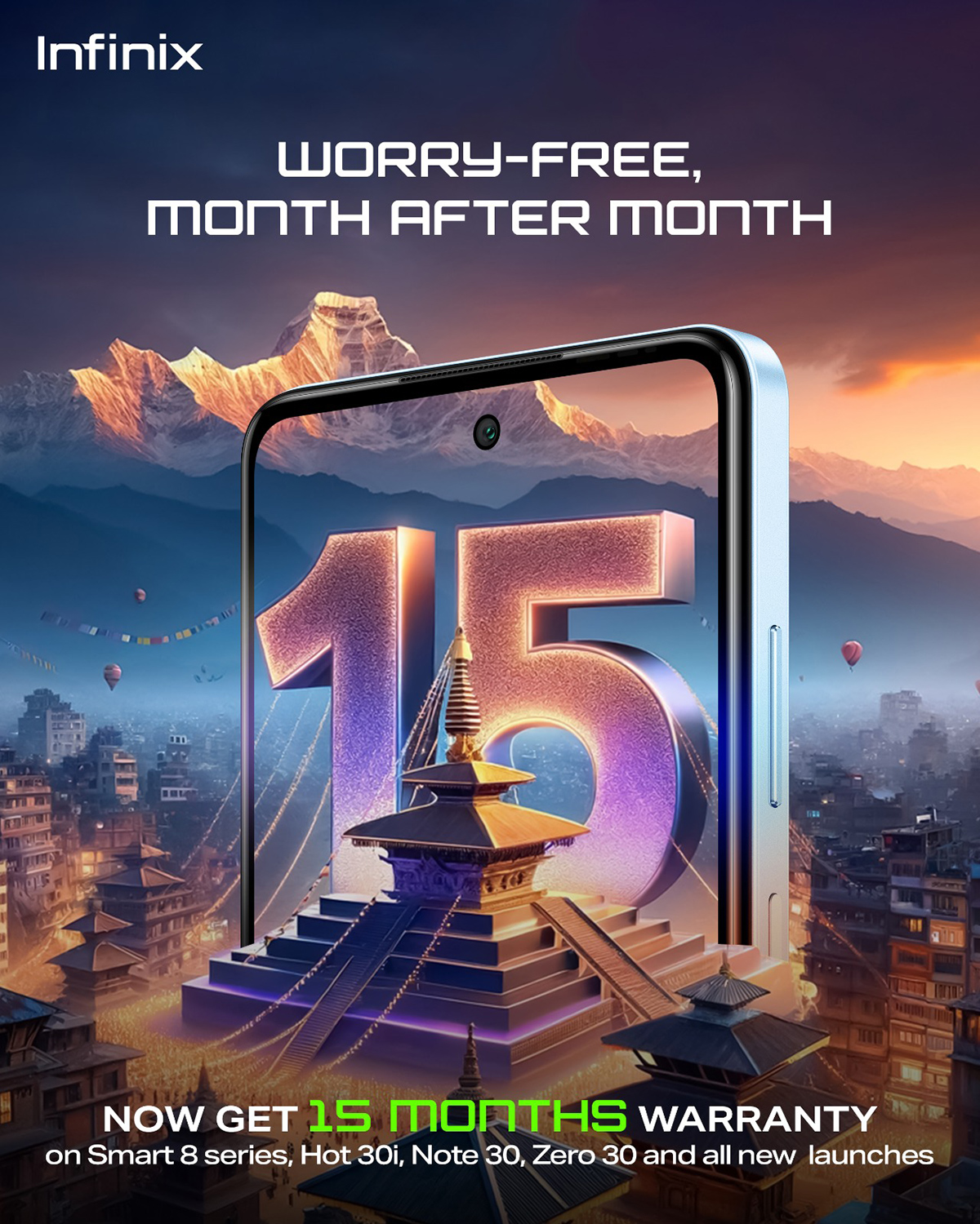 इन्फिनिक्सले ग्राहकहरुको आत्मविश्वास जित्न ल्यायो १५ महिना वारेन्टी अफर