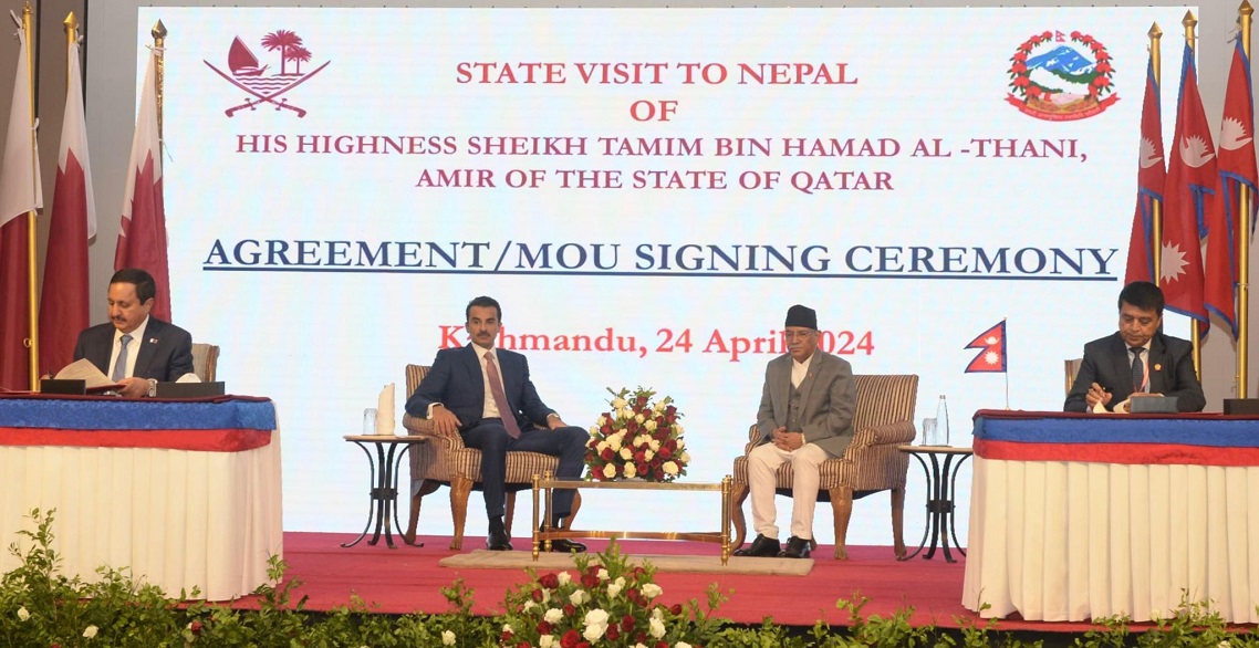 नेपाल–कतार संयुक्त वाणिज्य परिषद् स्थापनाका लागि महासंघ र कतार चेम्बरबीच सम्झौता